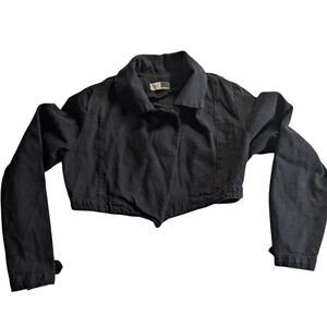 Women's Black Cropped Jacket